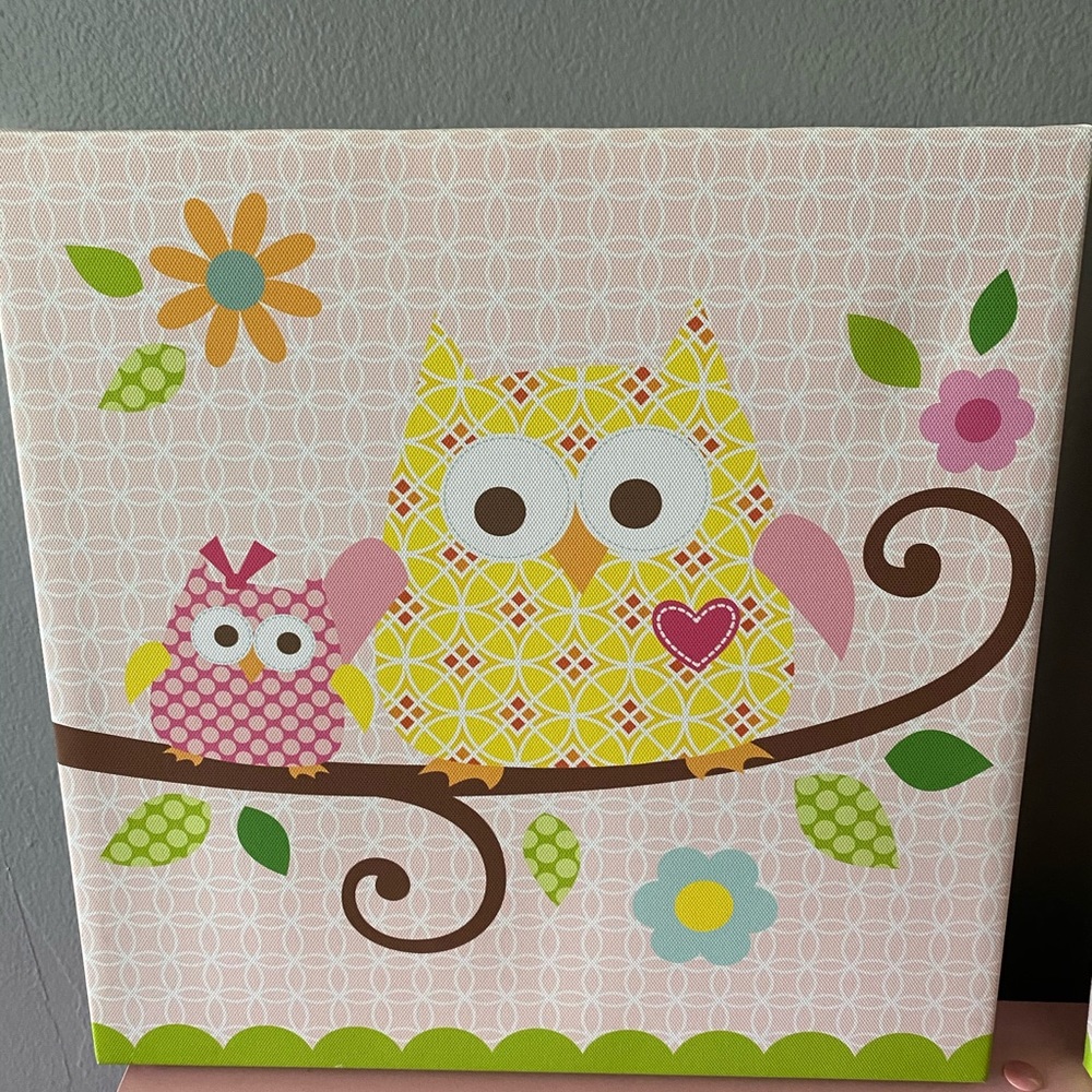 Happi Tree 2 piece art canvas
